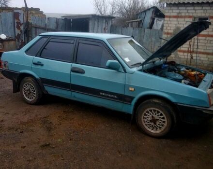 Синий ВАЗ 21099, объемом двигателя 1.5 л и пробегом 96 тыс. км за 950 $, фото 1 на Automoto.ua