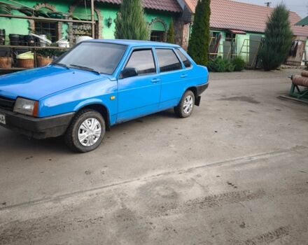 Синий ВАЗ 21099, объемом двигателя 1.5 л и пробегом 150 тыс. км за 1150 $, фото 1 на Automoto.ua