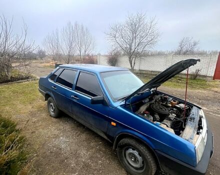 Синий ВАЗ 21099, объемом двигателя 1.5 л и пробегом 300 тыс. км за 1600 $, фото 1 на Automoto.ua