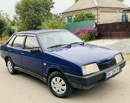 Синий ВАЗ 21099, объемом двигателя 1.5 л и пробегом 347 тыс. км за 850 $, фото 1 на Automoto.ua