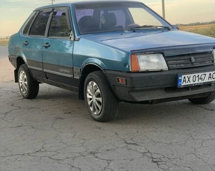 Синий ВАЗ 21099, объемом двигателя 1.5 л и пробегом 186 тыс. км за 611 $, фото 1 на Automoto.ua