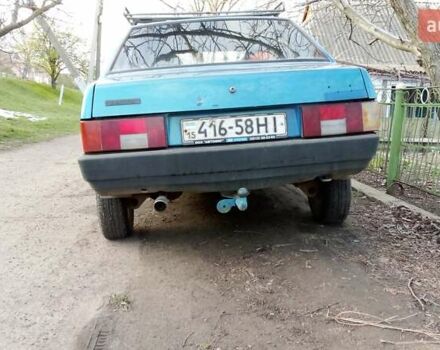 Синий ВАЗ 21099, объемом двигателя 1.6 л и пробегом 160 тыс. км за 850 $, фото 4 на Automoto.ua