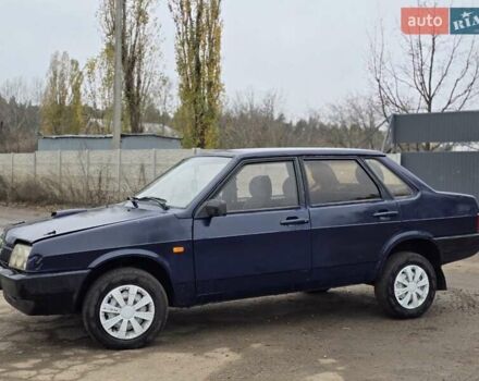 Синий ВАЗ 21099, объемом двигателя 1.5 л и пробегом 200 тыс. км за 650 $, фото 4 на Automoto.ua