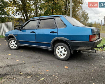 Синий ВАЗ 21099, объемом двигателя 1.5 л и пробегом 300 тыс. км за 1400 $, фото 2 на Automoto.ua