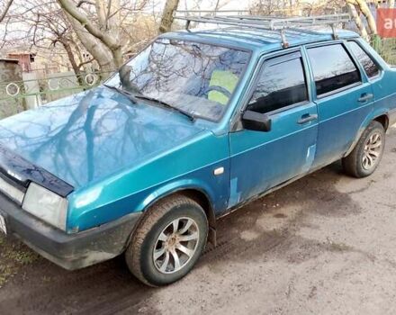 Синий ВАЗ 21099, объемом двигателя 1.6 л и пробегом 160 тыс. км за 850 $, фото 1 на Automoto.ua