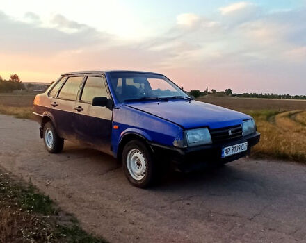 Синий ВАЗ 21099, объемом двигателя 1.5 л и пробегом 150 тыс. км за 817 $, фото 1 на Automoto.ua