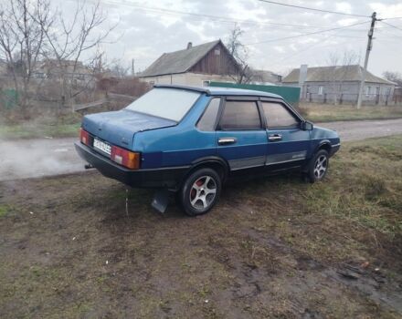 Синий ВАЗ 21099, объемом двигателя 1 л и пробегом 1 тыс. км за 851 $, фото 2 на Automoto.ua