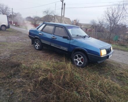 Синий ВАЗ 21099, объемом двигателя 1 л и пробегом 1 тыс. км за 851 $, фото 1 на Automoto.ua