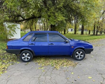 Синий ВАЗ 21099, объемом двигателя 1.5 л и пробегом 777 тыс. км за 1200 $, фото 1 на Automoto.ua