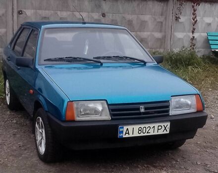 Синий ВАЗ 21099, объемом двигателя 1.5 л и пробегом 235 тыс. км за 1290 $, фото 2 на Automoto.ua