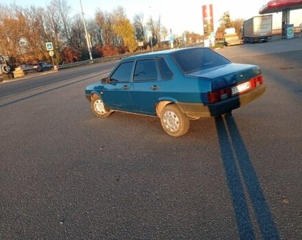 Синий ВАЗ 21099, объемом двигателя 1.5 л и пробегом 65 тыс. км за 950 $, фото 3 на Automoto.ua