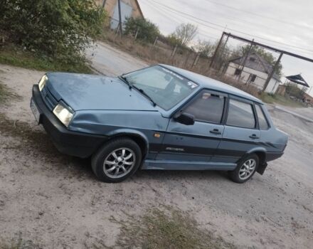 Синий ВАЗ 21099, объемом двигателя 1.5 л и пробегом 222 тыс. км за 1050 $, фото 2 на Automoto.ua