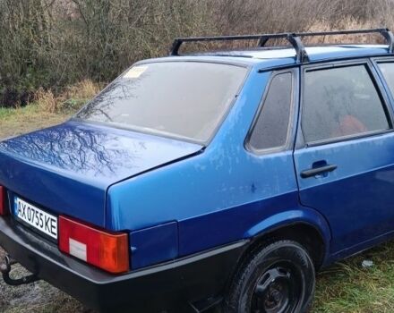 Синий ВАЗ 21099, объемом двигателя 1 л и пробегом 180 тыс. км за 1538 $, фото 2 на Automoto.ua