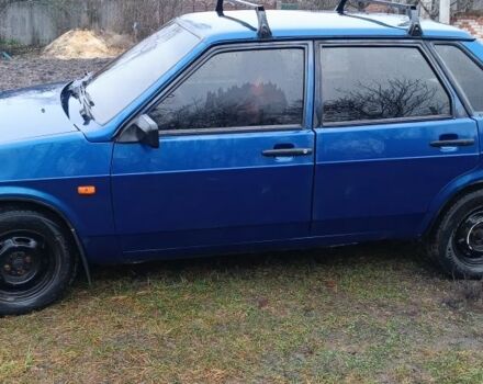 Синий ВАЗ 21099, объемом двигателя 1 л и пробегом 180 тыс. км за 1538 $, фото 3 на Automoto.ua