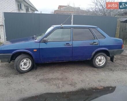 Синий ВАЗ 21099, объемом двигателя 1.5 л и пробегом 200 тыс. км за 1100 $, фото 2 на Automoto.ua