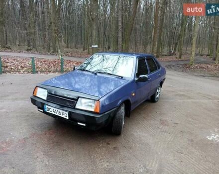 Синий ВАЗ 21099, объемом двигателя 1.5 л и пробегом 173 тыс. км за 1300 $, фото 1 на Automoto.ua