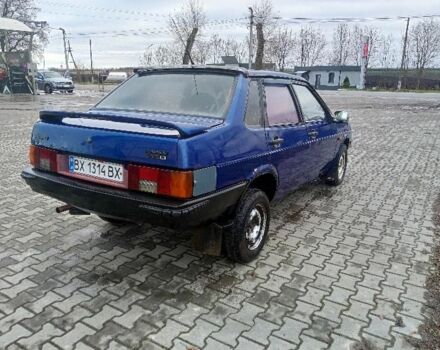 Синий ВАЗ 21099, объемом двигателя 1.5 л и пробегом 10 тыс. км за 600 $, фото 4 на Automoto.ua