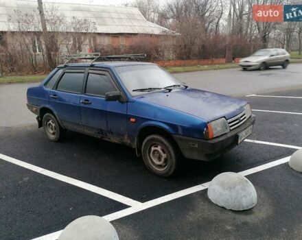 Синий ВАЗ 21099, объемом двигателя 1.5 л и пробегом 246 тыс. км за 894 $, фото 1 на Automoto.ua