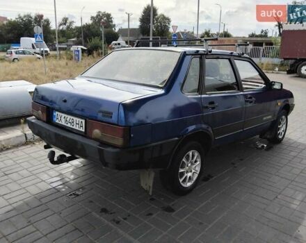 Синий ВАЗ 21099, объемом двигателя 1.5 л и пробегом 700 тыс. км за 1000 $, фото 1 на Automoto.ua