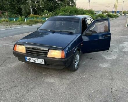 Синий ВАЗ 21099, объемом двигателя 1.5 л и пробегом 136 тыс. км за 1480 $, фото 2 на Automoto.ua