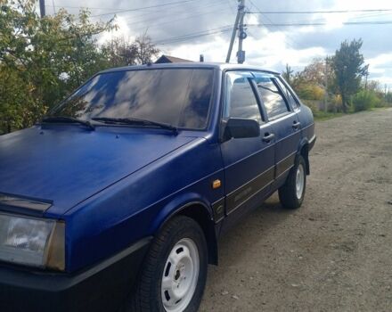Синий ВАЗ 21099, объемом двигателя 1.5 л и пробегом 130 тыс. км за 912 $, фото 1 на Automoto.ua