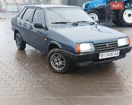 Синий ВАЗ 21099, объемом двигателя 1.5 л и пробегом 200 тыс. км за 1750 $, фото 2 на Automoto.ua