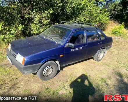 Синий ВАЗ 21099, объемом двигателя 1.5 л и пробегом 202 тыс. км за 1000 $, фото 1 на Automoto.ua