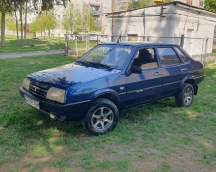 Синий ВАЗ 21099, объемом двигателя 1.5 л и пробегом 3 тыс. км за 1500 $, фото 4 на Automoto.ua