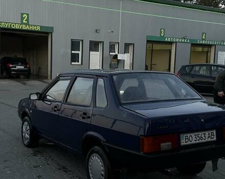 Синий ВАЗ 21099, объемом двигателя 1.5 л и пробегом 134 тыс. км за 1550 $, фото 4 на Automoto.ua
