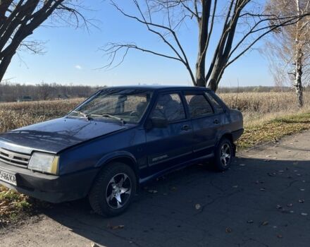 Синий ВАЗ 21099, объемом двигателя 1.5 л и пробегом 242 тыс. км за 1450 $, фото 1 на Automoto.ua