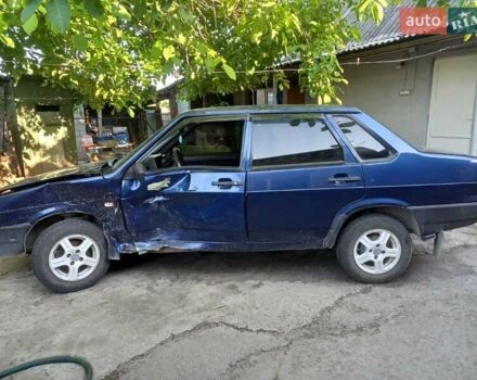 Синий ВАЗ 21099, объемом двигателя 1.5 л и пробегом 57 тыс. км за 1000 $, фото 1 на Automoto.ua