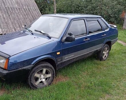 Синій ВАЗ 21099, об'ємом двигуна 1.5 л та пробігом 200 тис. км за 1600 $, фото 1 на Automoto.ua