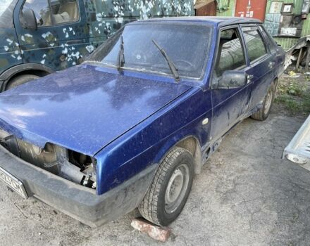 Синий ВАЗ 21099, объемом двигателя 1.5 л и пробегом 200 тыс. км за 600 $, фото 1 на Automoto.ua