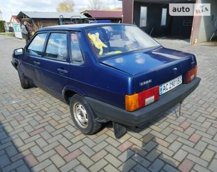 Синий ВАЗ 21099, объемом двигателя 1.5 л и пробегом 160 тыс. км за 1290 $, фото 4 на Automoto.ua