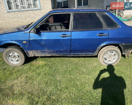 Синий ВАЗ 21099, объемом двигателя 1.5 л и пробегом 240 тыс. км за 726 $, фото 3 на Automoto.ua