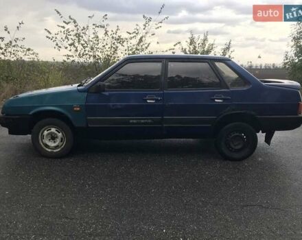 Синий ВАЗ 21099, объемом двигателя 1.5 л и пробегом 390 тыс. км за 727 $, фото 1 на Automoto.ua