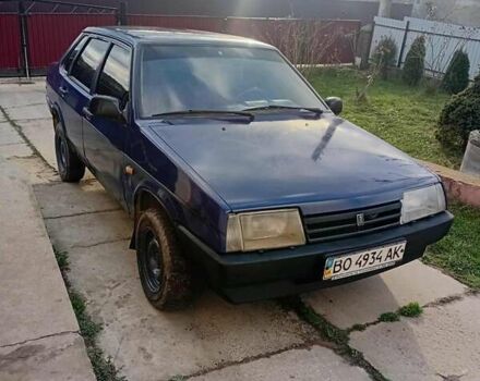 Синий ВАЗ 21099, объемом двигателя 1.5 л и пробегом 105 тыс. км за 1100 $, фото 1 на Automoto.ua