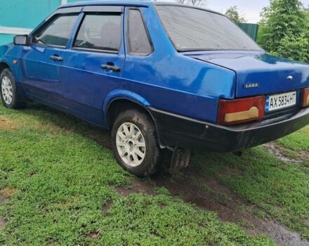 Синий ВАЗ 21099, объемом двигателя 1.5 л и пробегом 202 тыс. км за 1329 $, фото 3 на Automoto.ua