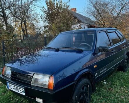 Синий ВАЗ 21099, объемом двигателя 1.5 л и пробегом 2 тыс. км за 1300 $, фото 1 на Automoto.ua