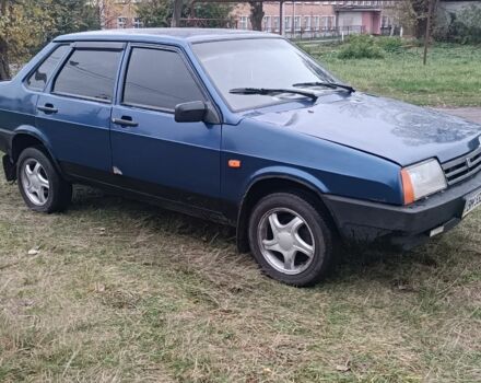 Синий ВАЗ 21099, объемом двигателя 1.5 л и пробегом 1 тыс. км за 1600 $, фото 2 на Automoto.ua