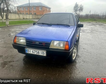 Синий ВАЗ 21099, объемом двигателя 1.5 л и пробегом 160 тыс. км за 1900 $, фото 1 на Automoto.ua