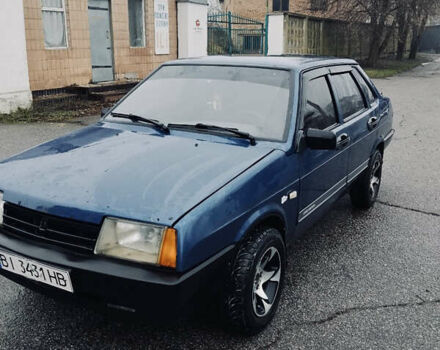 Синий ВАЗ 21099, объемом двигателя 1.6 л и пробегом 200 тыс. км за 1550 $, фото 1 на Automoto.ua