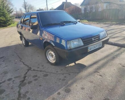 Синий ВАЗ 21099, объемом двигателя 1.6 л и пробегом 215 тыс. км за 1652 $, фото 1 на Automoto.ua