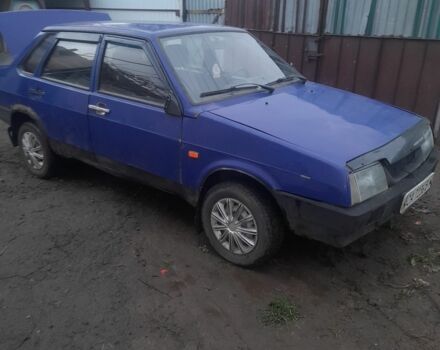 Синий ВАЗ 21099, объемом двигателя 1.5 л и пробегом 400 тыс. км за 594 $, фото 1 на Automoto.ua