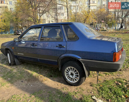 Синий ВАЗ 21099, объемом двигателя 1.6 л и пробегом 165 тыс. км за 1950 $, фото 1 на Automoto.ua