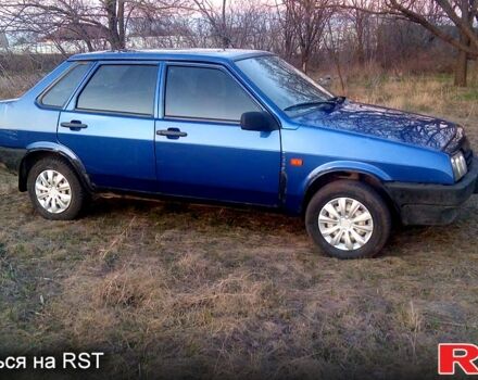 Синий ВАЗ 21099, объемом двигателя 16 л и пробегом 160 тыс. км за 950 $, фото 1 на Automoto.ua