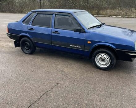 Синий ВАЗ 21099, объемом двигателя 1.6 л и пробегом 264 тыс. км за 1500 $, фото 1 на Automoto.ua