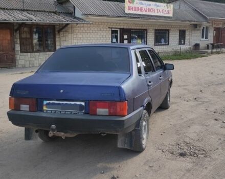 Синий ВАЗ 21099, объемом двигателя 8 л и пробегом 40 тыс. км за 1100 $, фото 3 на Automoto.ua