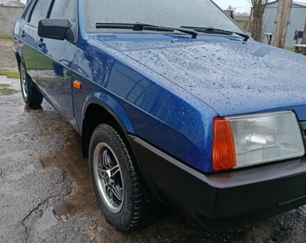 Синий ВАЗ 21099, объемом двигателя 1 л и пробегом 94 тыс. км за 2850 $, фото 5 на Automoto.ua