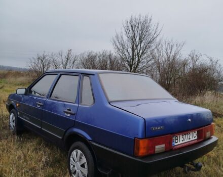 Синий ВАЗ 21099, объемом двигателя 1.6 л и пробегом 190 тыс. км за 2100 $, фото 1 на Automoto.ua